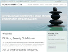 Tablet Screenshot of fitchburgserenityclub.com